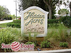 Hidden Acres Signage